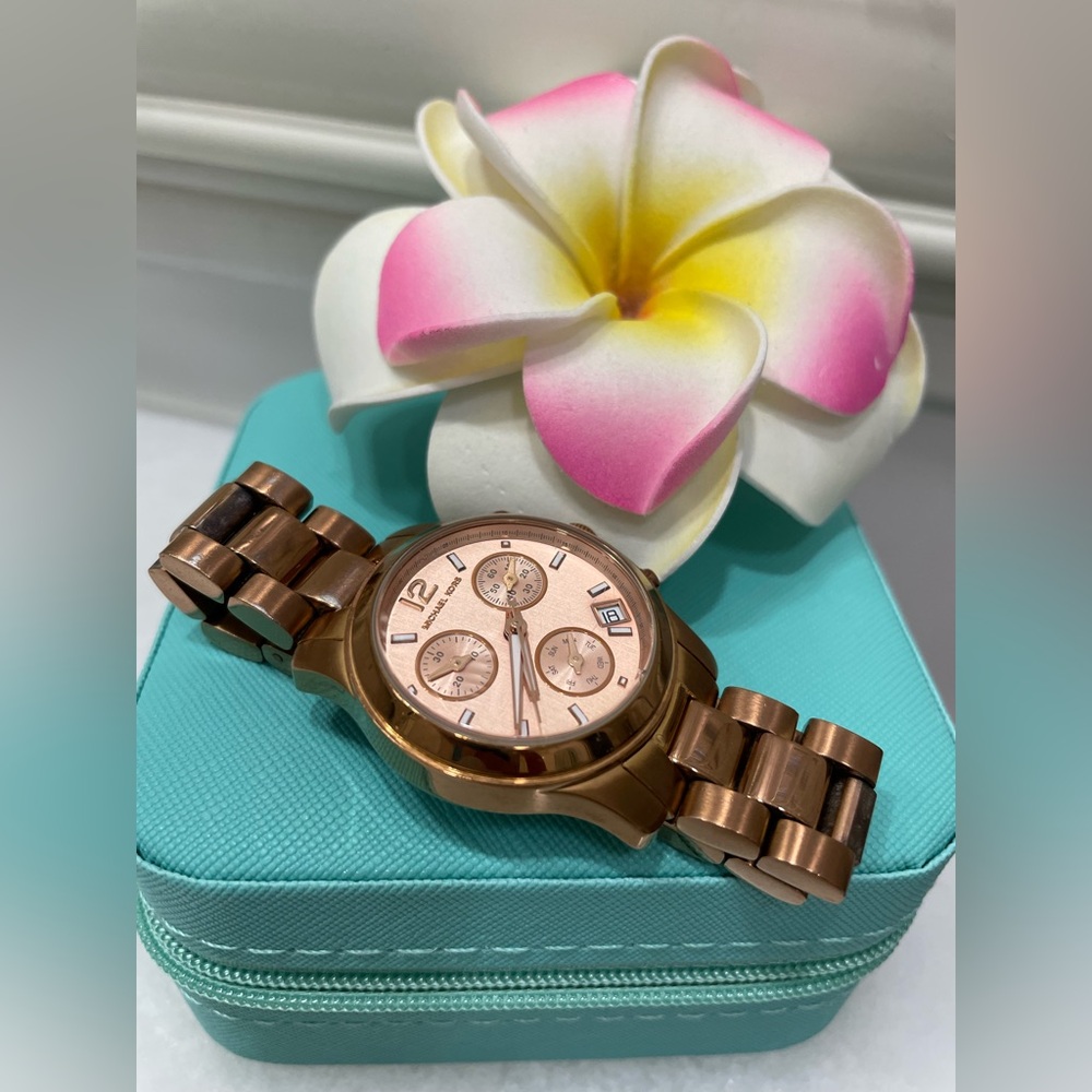 MICHAEL KORS Rose Gold-Tone Watch